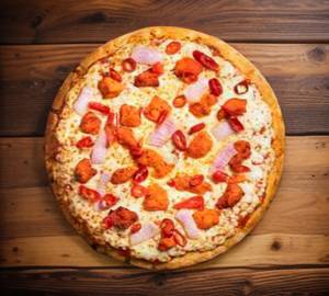 Chicken cheese pizza