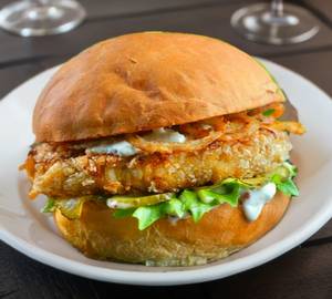 Te paneer cheese burger