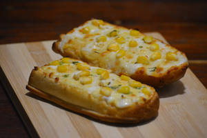 Corn Cheesy Garlic Bread