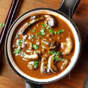Mushroom chilly [gravy]