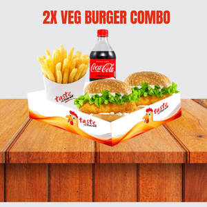 2x Veg Burger Combo