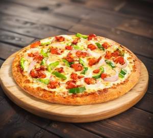 Barbeque blast chicken sausage pizza