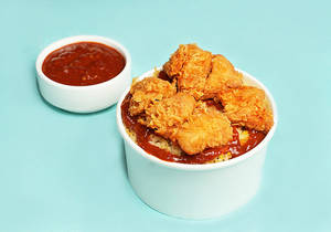 Chicken Popcorn Rice Bowl