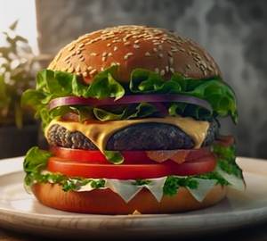 Double Patty Double Cheese Veg Burger