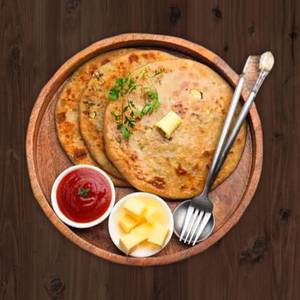 Desi ghee 2 aloo paratha
