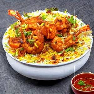 Bucket Prawns Biryani