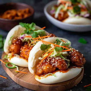 Spicy Asian Chicken Bao