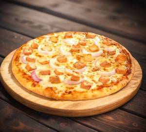 Loaded chicken sausage pizza