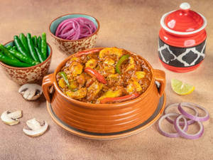Mushroom Matar Masala [1 Plate]