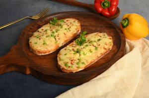 Classic Open Toast Garlic Bread