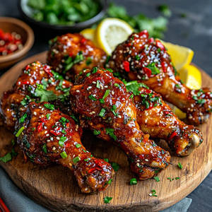 Schezwan Style Chicken Drums Of Haven Dry( 6 Pieces