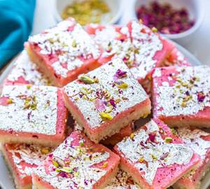 Pink Coconut Barfi