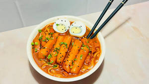 Non-veg Rabokki (ramen+topokki)