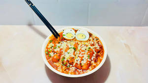 Non-veg Cheese Rabokki (ramen+topokki)