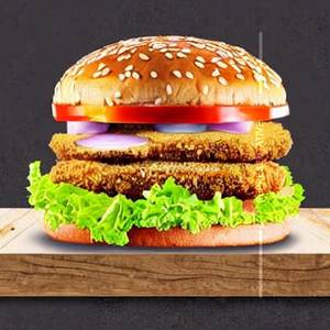 Double decker chicken burger