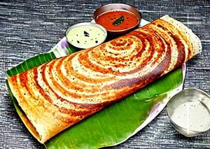 Onion masala dosa