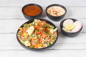 Paneer Dum Biryani Half.