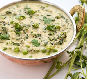 Jain Methi Malai Matar