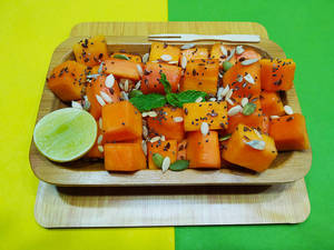 Seed Mix & Fresh Cut Papaya Fruit Salad Fb