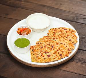 Ajwain Paratha + Seasonal Sabji 2 Pic