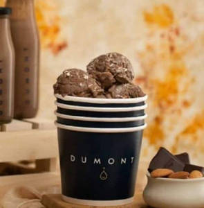 Campfire Chocolate With Smoked Almonds Ice Cream