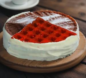 Red velvet waffle