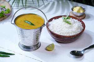 Dal Fy And Plain Rice Combo