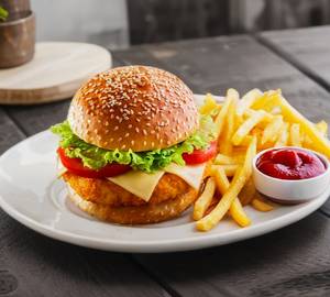 Chicken cheese burger