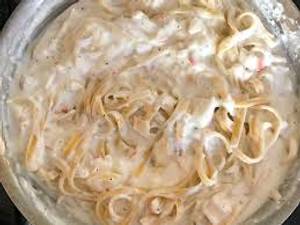 Crab Meat Alfredo Pasta