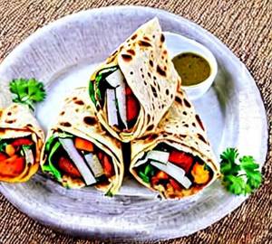 Aloo tikki wrap