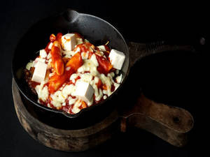 Cheesy Korean Tteokbokki Veg