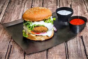 Double Decker Aloo Tikki Burger