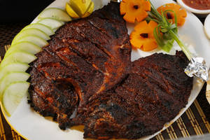 Samak Al-Faham [Bbq - Fish] With Lime Mint Cooler