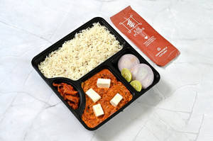 Paneer Butter Masala + Jeera Rice.