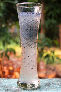 Lemon Juice With Basil Seeds