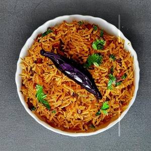 Ghee Brinjal Rice