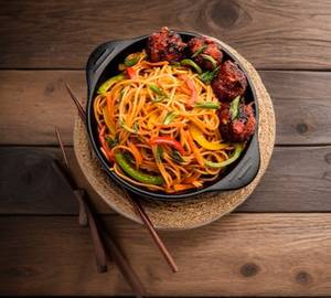 Double Egg Manchurian Noodle