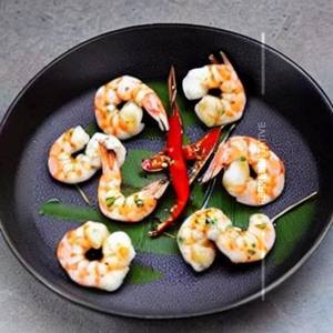 Thai garlic prawns