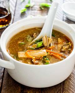 Chicken hot  and  sour soup