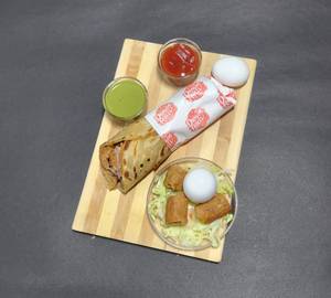 Mutton kebab egg roll