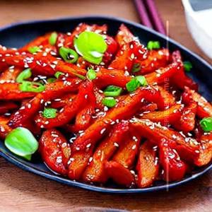 Honey chilli potato