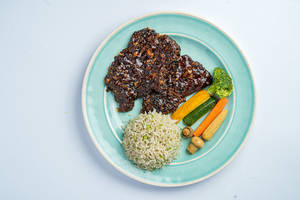 Chicken Steak (pasta)