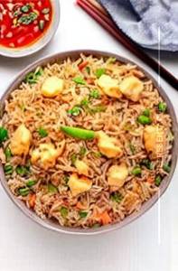 Chicken chillli garlic fried rice 