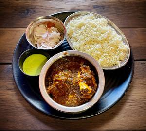 Mutton curry + rice [2 pieces]