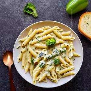 Alfredo Sauce Mixeded Veggie Cheese Penne Pasta