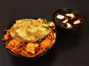 Chicken triple noodles