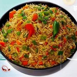Chicken ginger capsicum fried rice 