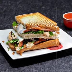 Fried mushroom sandwich