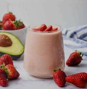 Avocado Strawberry Milkshake