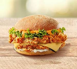 Chicken Burger Tandoori Fish Cheese